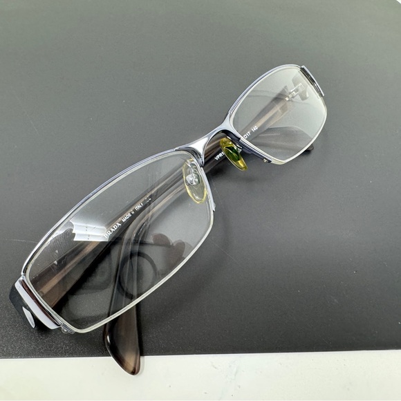 Prada VPR 114F eyeglasses frame c. 7 blue chrome 57 [] 17-140 - Picture 2 of 13